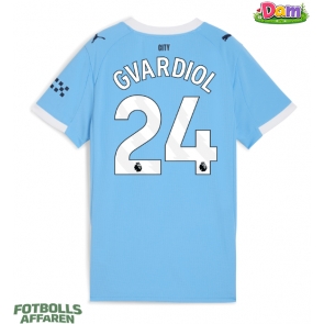 Manchester City Josko Gvardiol #24 Hemmatröja Kvinnor 2025-26 Kortärmad